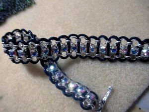 Crystal and Leather Bracelet